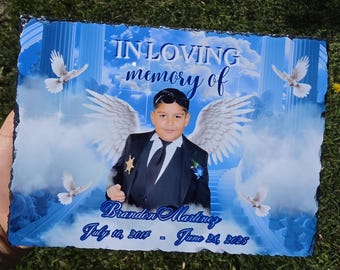 Personalized Rock Slate Plaque | Custom Design