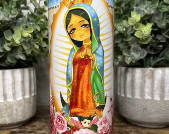 Virgen de Guadalupe 20 oz  vaso personalizado, Custom Tumbler, Virgin Mary