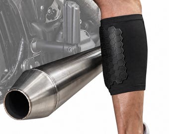 BurnJacket PRO Motorcycle Exhaust Burn Guard: BurnJacket PRO, Dual Layer Protection (13.5-18 Inch Calf)