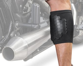 Protetor de perna BurnJacket Original para escapamento de motocicleta: Proteção de camada dupla (panturrilha de 31,75 a 41,98 cm)