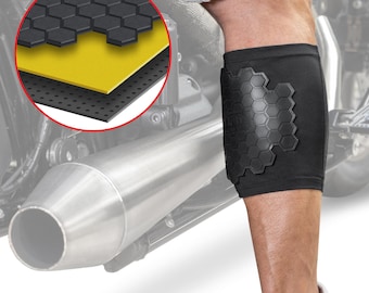 BurnJacket MAX motoruitlaatbrandbescherming: MAX drielaagse beenbescherming (12,5-16,5 inch kuit)