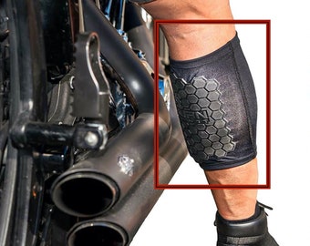 BurnJacket PRO motorcycle exhaust pipe burn protective sleeve leg guard