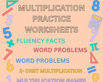 Hojas de trabajo de multiplicación de cuarto grado - Imprimibles