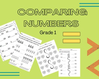 Mathematik der ersten Klasse - Zahlen vergleichen - Gemeinsame Kernmabartik-Standards