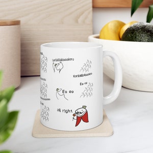 Freddie Mercury - Queen Live Aid 1985 - EEEEEOOOOOO - Coffee Mug 11oz