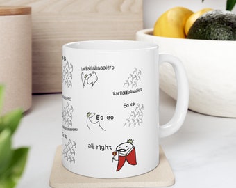 Freddie Mercury - Queen Live Aid 1985 - EEEEEOOOOOO - Coffee Mug 11oz