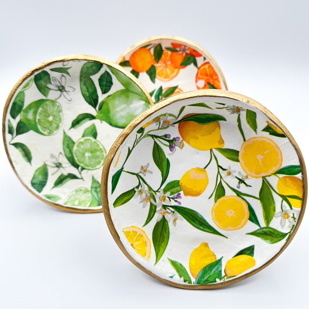 Decorative plates for display lemon decor for kitchen lemon decor for