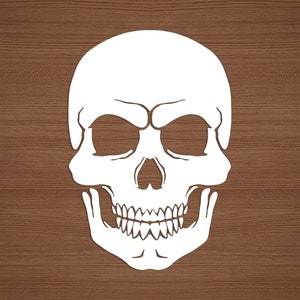 Skull Vinyl Sticker, Window Decal, Multiple sizes and colors available