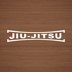 Jiu-Jitsu Vinyl Sticker. Jiu Jitsu Window Decal