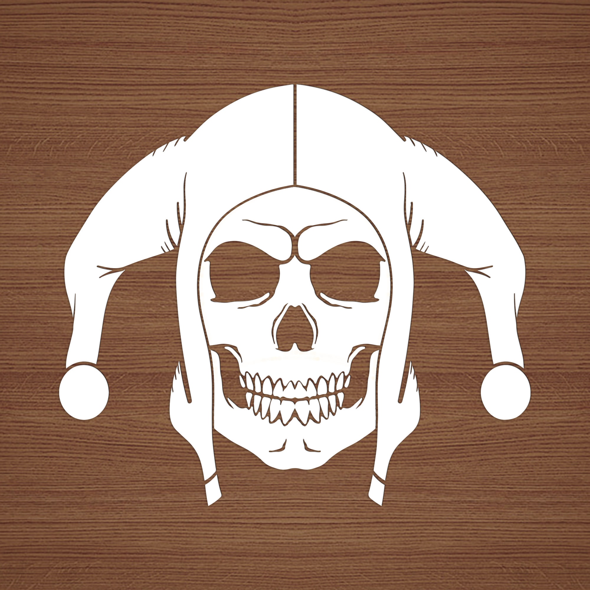 Jester Skull Vinyl Sticker, Evil Jester Window Decal - Etsy