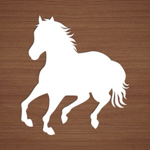 Horse Vinyl Sticker, Window Decal, Bumper Sticker