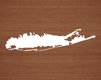 Long Island Vinyl Sticker, Long Island Window Decal, Multiple sizes and colors available