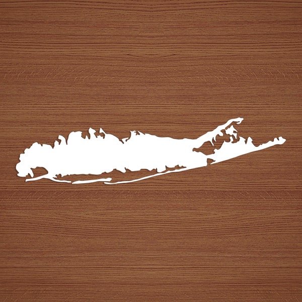 Long Island Vinyl Sticker, Long Island Window Decal, Multiple sizes and colors available