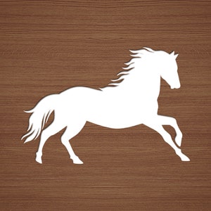 Horse Vinyl Sticker, Window Decal, Bumper Sticker