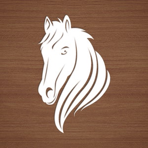 Horse Head Vinyl Sticker, Horse Decal, Window Decal, Bumper Sticker