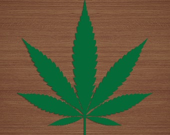 Cannabis Leaf Silhouette Pot Leaf Weed Svg,,cannabis Svg, Marijuana