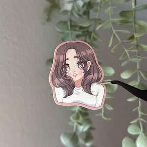 nana hachi sticker - die cut laminated vinyl sticker - cute planner and journal matte vinyl mini stickers