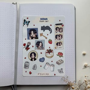 nana sticker sheet - kiss cut sticker sheet - cute planner and journal matte vinyl mini stickers