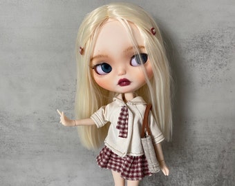 Custom Asian Blythe Doll, ooak doll