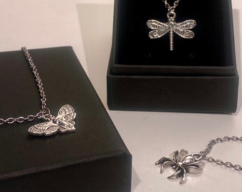 Moth/Spider/Dragonfly Necklace