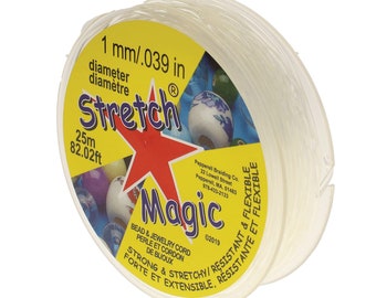 Stretch Magic 1mm Brading Cord, 25m (SM10CL25)