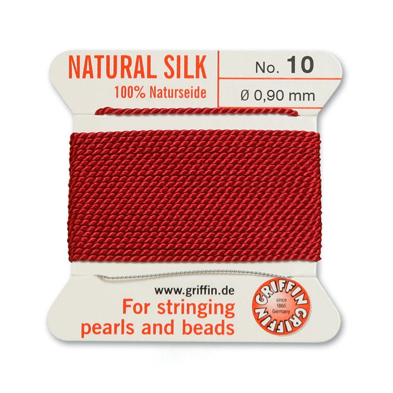 100% SILK Pearl string Thread Gold Size FF Spool 115 yards BeadSmith Silk  Thread, Silk Beading Thread GOLD - BSK5GOFF