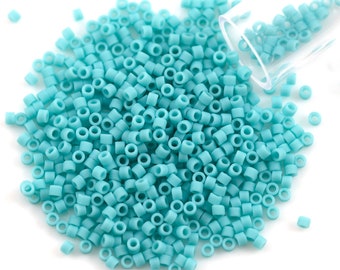 Miyuki Delica Seed Bead 11/0 Matte Opaque Turquoise