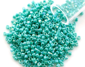 Miyuki Delica Seed Bead 11/0 Opaque Turquoise AB