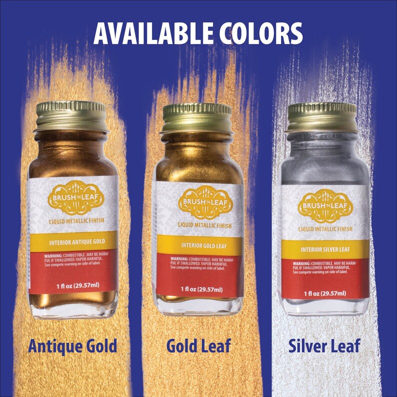 AMACO Brush N Leaf Gold Leaf 1oz Bottle Liquid Gold Leaf Paint for