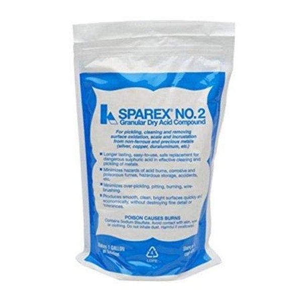 SPAREX No 2 Granular Dry Acid Pickling Compound 10oz for Cleaning Oxidation
