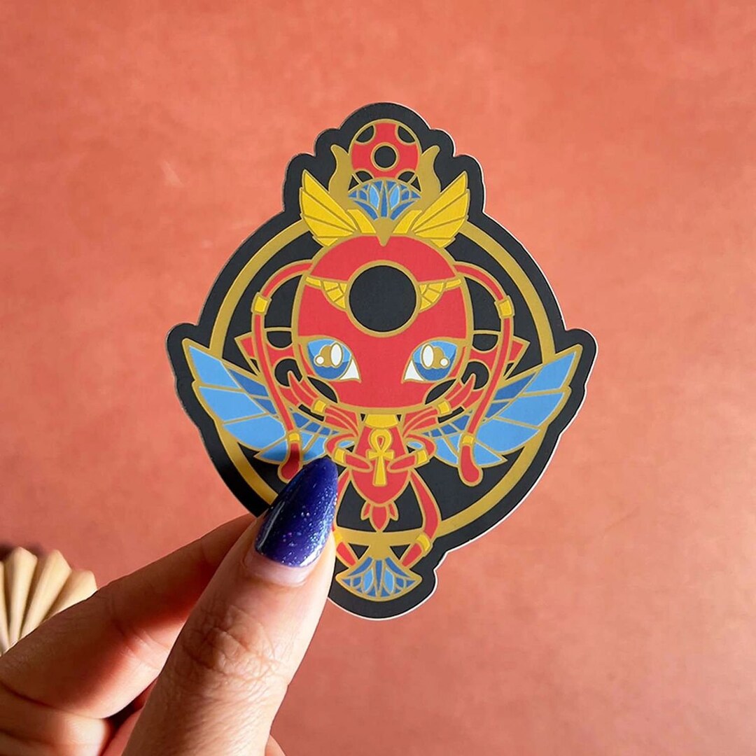 Ancient Egyptian Ladybug Hero Fan Art Matte Metallic Vinyl Sticker Etsy