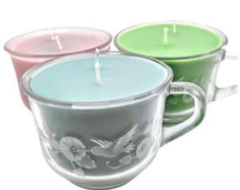 Hummingbird Teacup Candles - Hand-poured