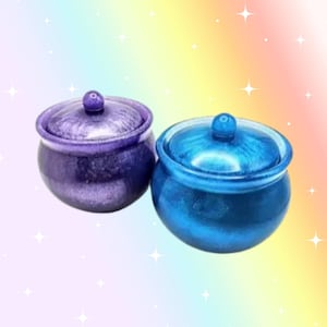 Frascos de caldero de resina brillante