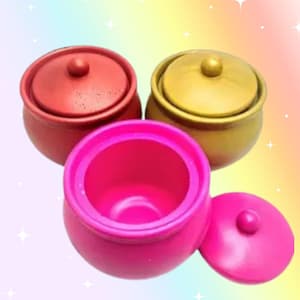 Crock Jars - handmade and painted