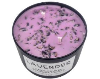 Lavender Scented Beeswax Candles with lids