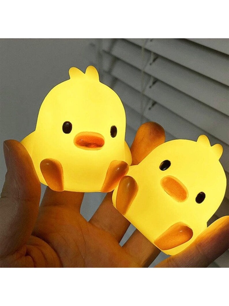 Night Light Yellow Duck Night Light Cute Duck Lamp Animal Etsy UK