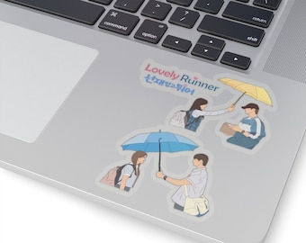 Pegatina Lovely Runner, Kdrama Lovely Runner Kiss-Cut pegatinas, pegatinas para portátiles, pegatinas de vaso, regalo de fans de Kdrama / Byeon Woo Seok, 선재 업고 튀어