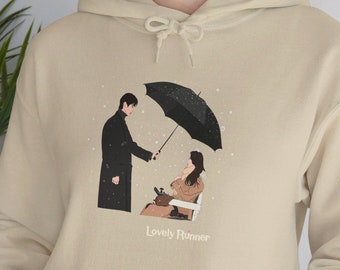 Kdrama Sweatshirt, Kdrama Lovely Runner Hoodie, Lovely Runner Kdrama Fan Merch, Kdrama Addict Gift, Kpop Hooded Sweatshirt | 선재 업고 튀어