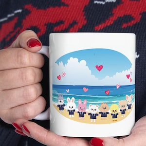 SKZOO Mug (11oz), Stray Kids Coffee Cup, Cute SKZOO Characters Mug, Kpop Lover Gift, Fan Art Cup, STAY Fan Merch, Skzoo Inspired gift