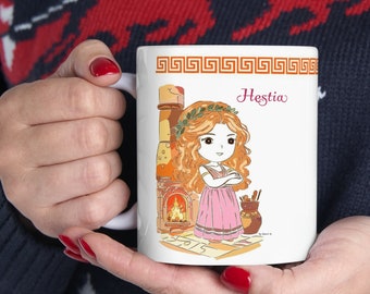 Hestia Mug: Greek Goddess of Hearth and Home (11 oz), Vesta Coffee Cup