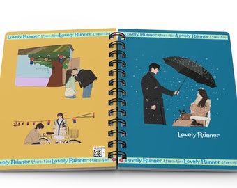 Lovely Runner Spiral Bound Journal, Kdrama Lovely Runner Journal, K-Drama Addict Diary, Lovely Runner Fan Merch | 선재 업고 튀어 5" x 7" Notebook