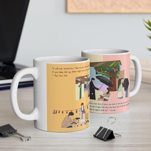 Lovely Runner, Kdrama Lovely Runner Quotes Mug, Kdrama Lover Coffee Cup, KDrama Fan Merch, Kdrama Gift, Byeon Woo Seok 선재 업고 튀어 Ryu Sun-jae