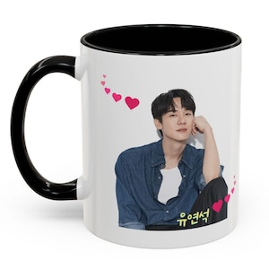 Yoo Yeon-seok Mug: Kdrama Fan Coffee Cup - Mr. Sunshine, When the Phone Rings