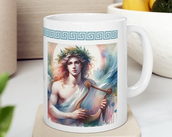 Apollo Mug (11 0z), God of Sun, Ancient Greece, Mythological Gift, Greek God Mug, Olympian Gods, The Iliad mug, Classical Mythology