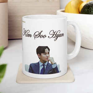 Kim Soo Hyun, tazza Kim Soo Hyun, tazza di caffè Kdrama Lover, merchandising dei fan di KDrama, tazza Hangul / Kim Soo Hyun Oppa, regina delle lacrime, 김수현