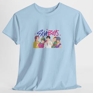 Kpop Saja Boys Fanart T-Shirt: Kawaii Unisex Heavy Cotton Tee