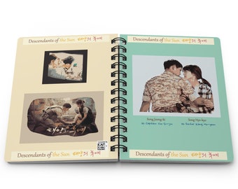 Nachkommen der Sonne Kdrama Journal: koreanische TV-Show Notizbuch 5 "x 7"