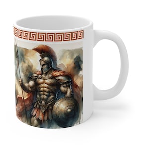 ARES mug (11 oz), God of War, Mars Mug, Greek Gods mug, Olympian Gods, Greek Mythology, Classical Mythology, Ancient Greece