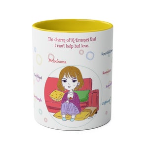 K Drama Lover Coffee Mug (11 oz), I love KDrama Mug, K-Drama Addict Mug, Kdrama Mug, Oppa Fan Mug, K-Drama Fan Merch, Kdrama coffee cup