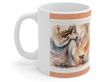 Hestia Mug: Greek Goddess of Hearth and Home (11 oz), Vesta